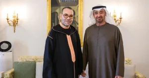 الملك محمد السادس والشيخ زايد آل نهيان